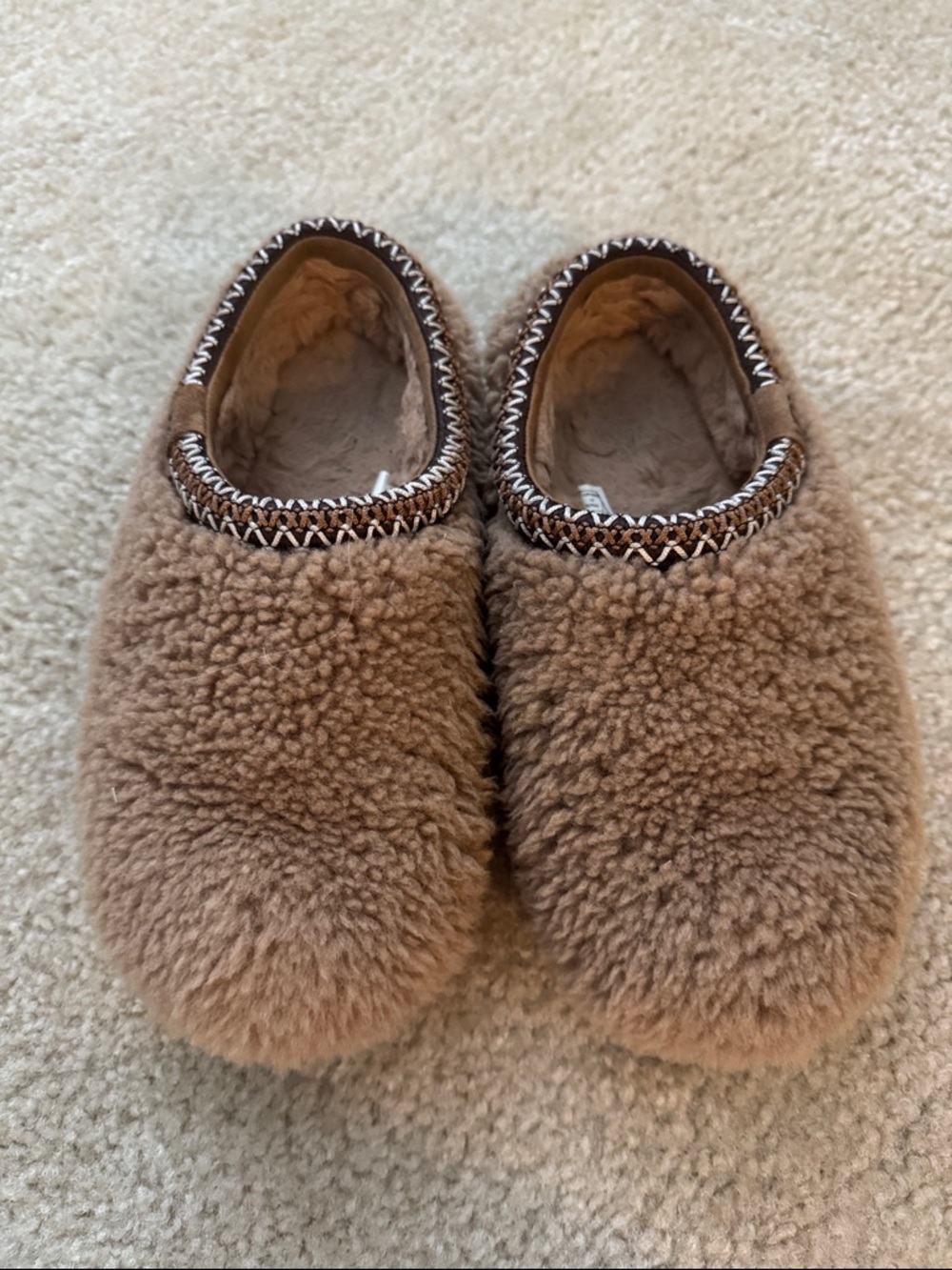 UGG Chestnut Brown Shearling Slippers